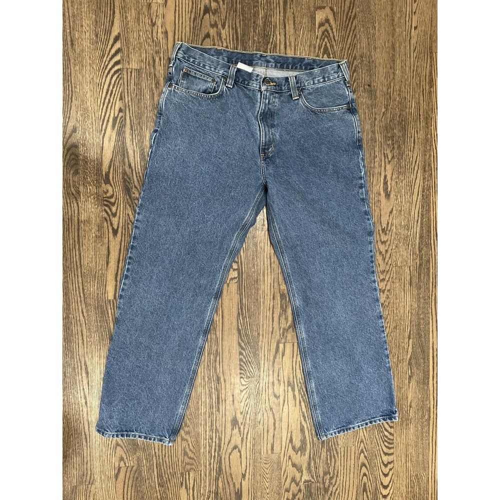Carhartt Jeans‎ 38x30 Blue Loose Original Fit Carpenter Denim